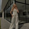 SET CHALECO CON PANTALON DE LINO - Imagen 3