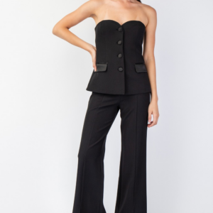 SET NEGRO TOP/PANTALON