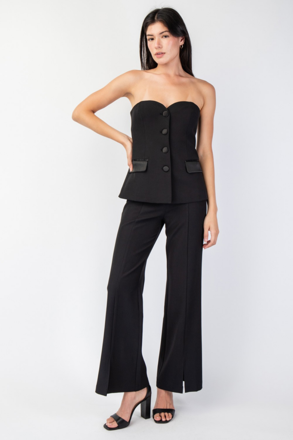 SET NEGRO TOP/PANTALON